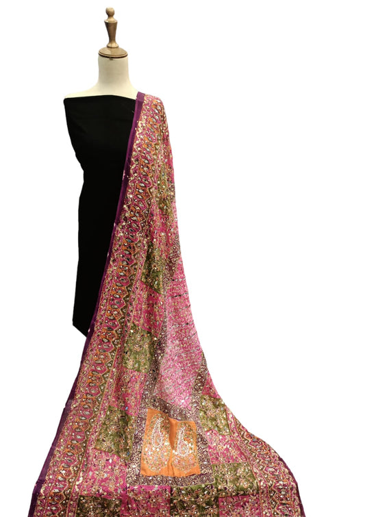 Aaina Embroidery Dupatta - SUNNY Embroidery Creations