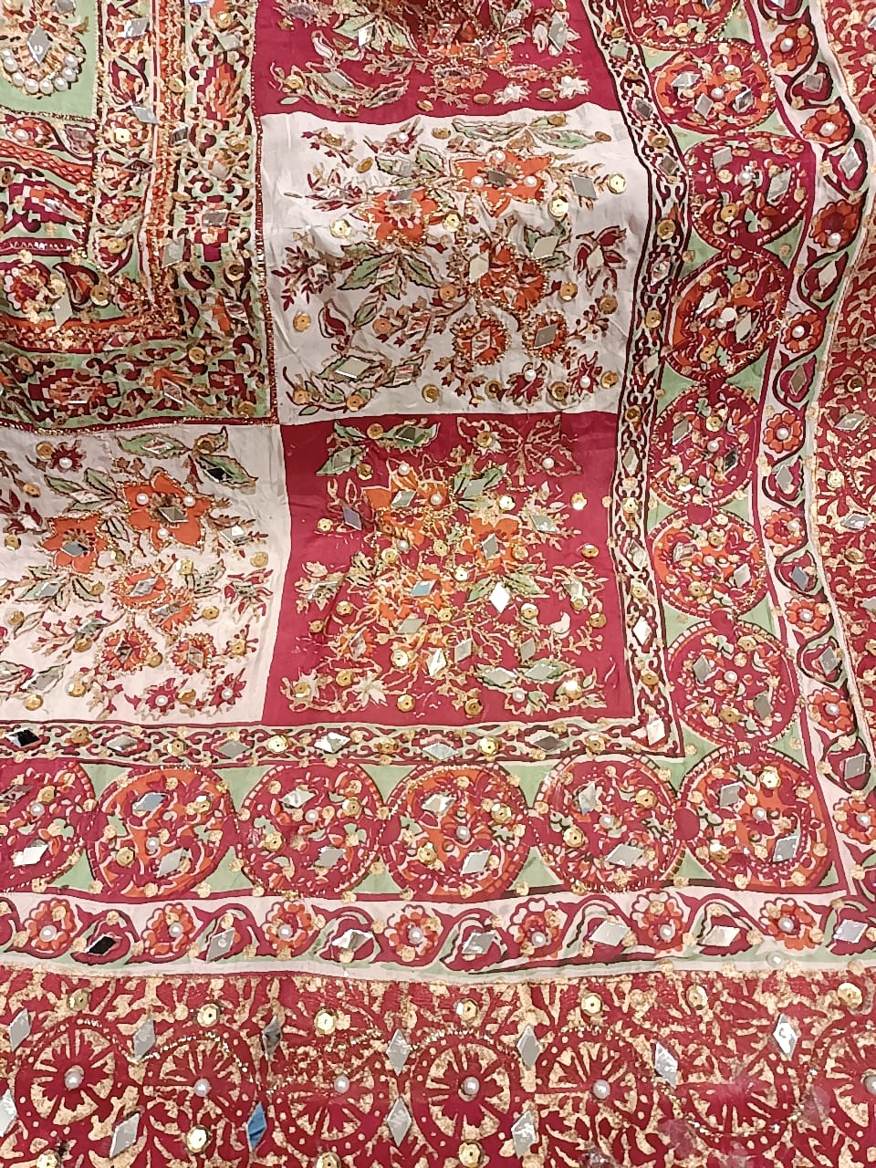 Aaina Embroidery Dupatta - SUNNY Embroidery Creations