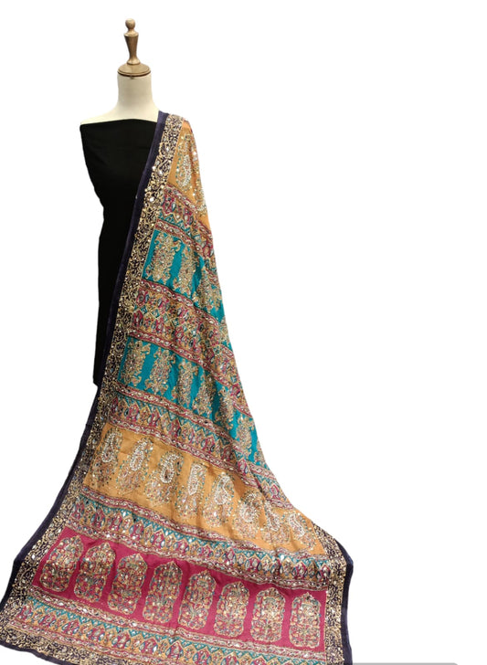 Aaina Embroidery Dupatta - SUNNY Embroidery Creations