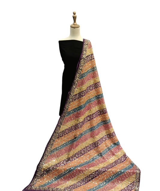 Aaina Embroidered Dupatta - SUNNY Embroidery Creations