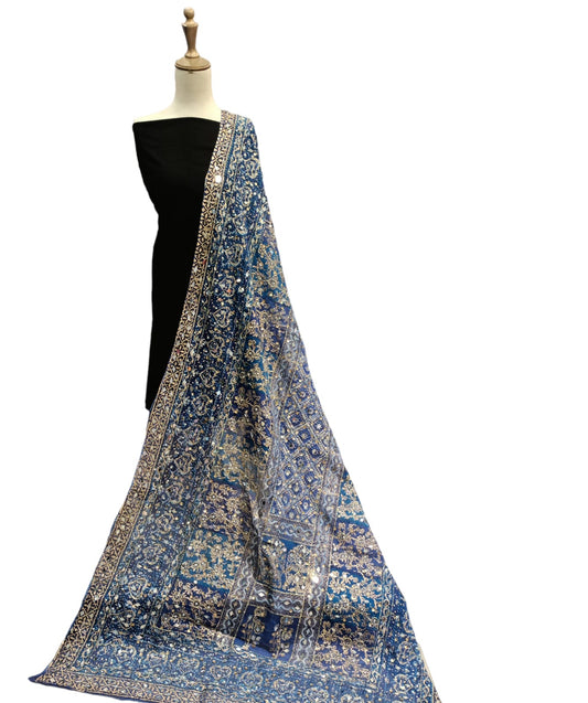Aaina Embroidered Dupatta - SUNNY Embroidery Creations
