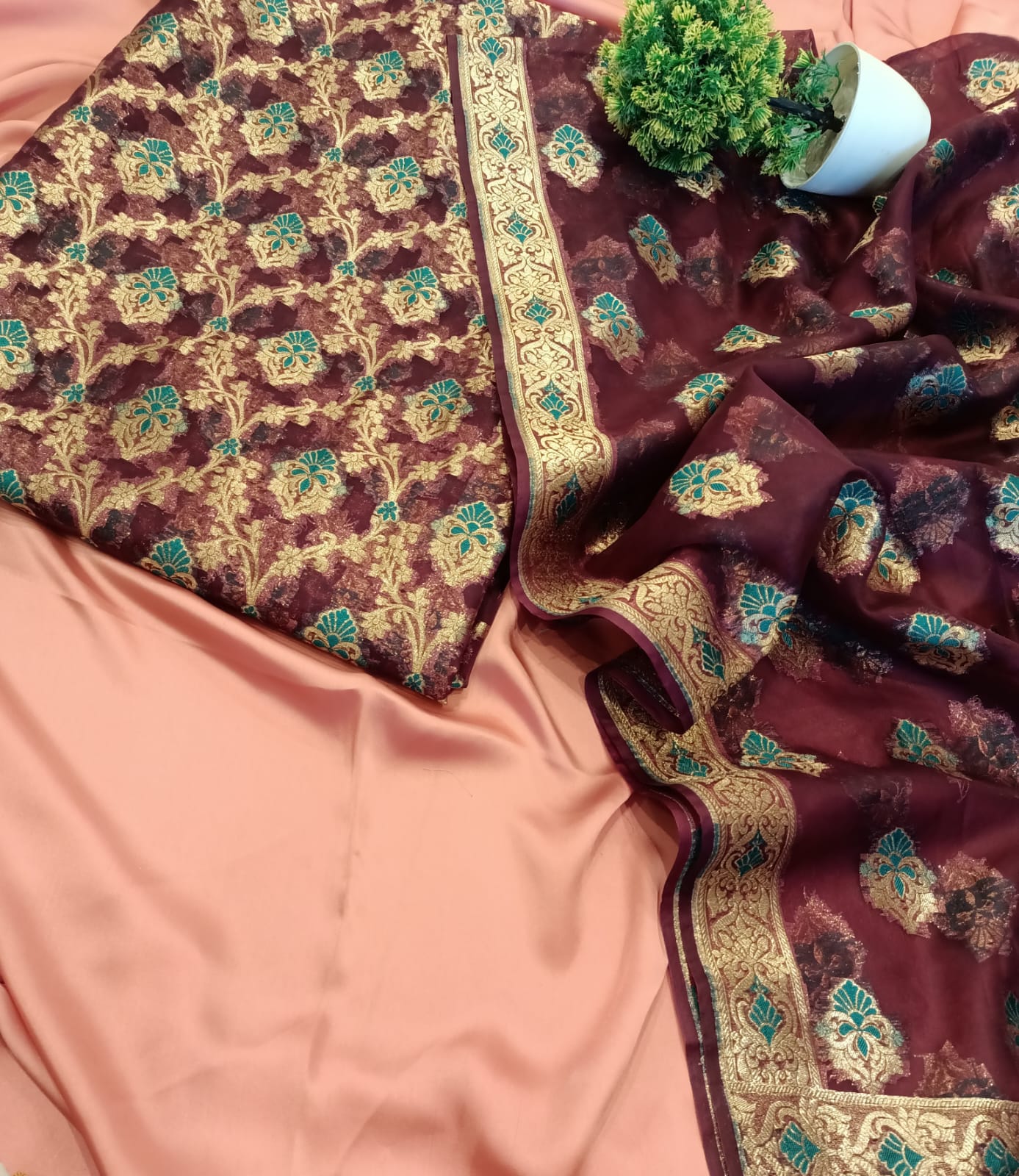 Banarsi Beauty Dress - SUNNY Embroidery Creations