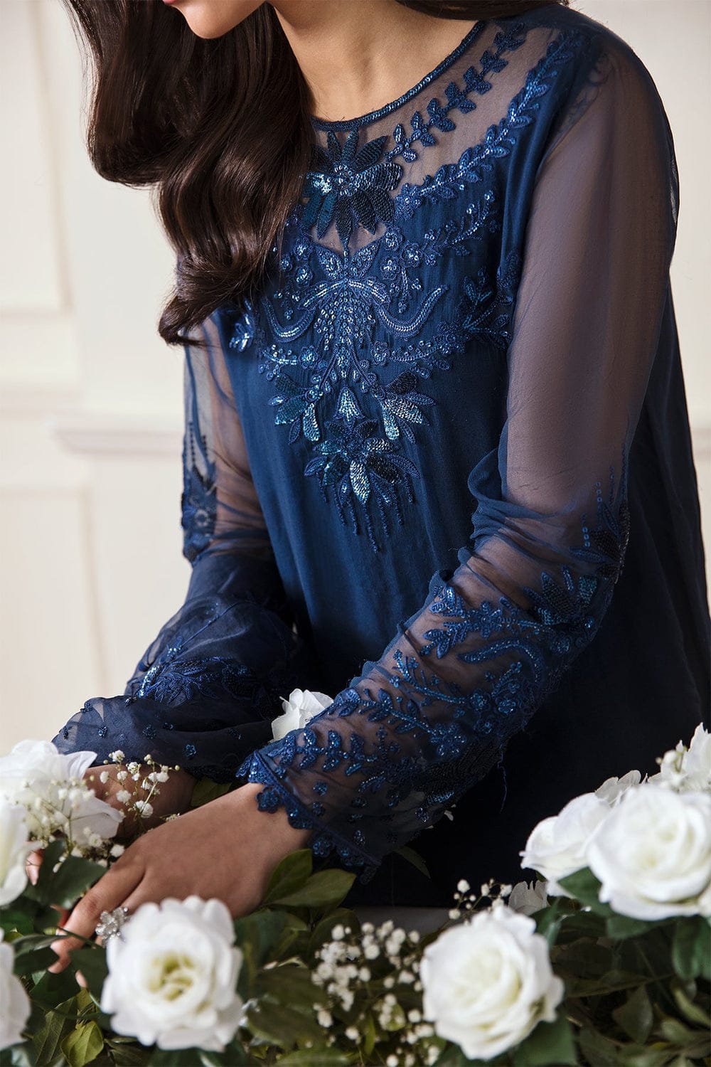 Blueberry Bliss Party Wear - SUNNY Embroidery Creations