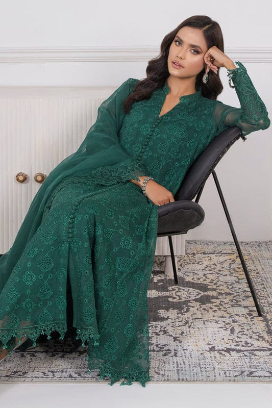 Green Envy Party Wear - SUNNY Embroidery Creations