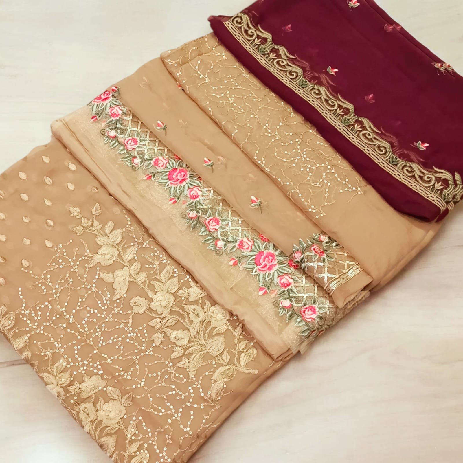 Luxury Party Wear Dress - SUNNY Embroidery Creations