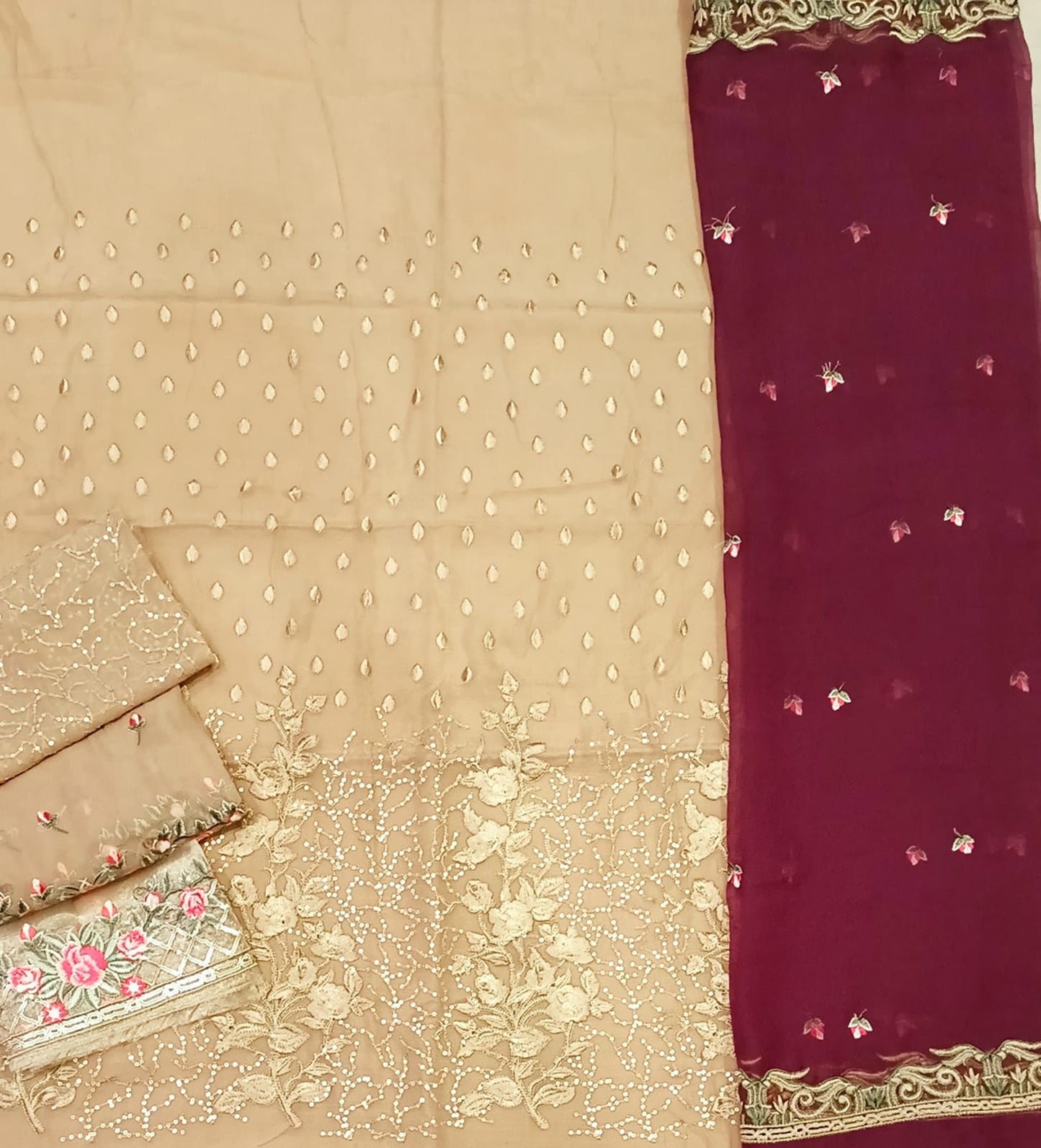Luxury Party Wear Dress - SUNNY Embroidery Creations