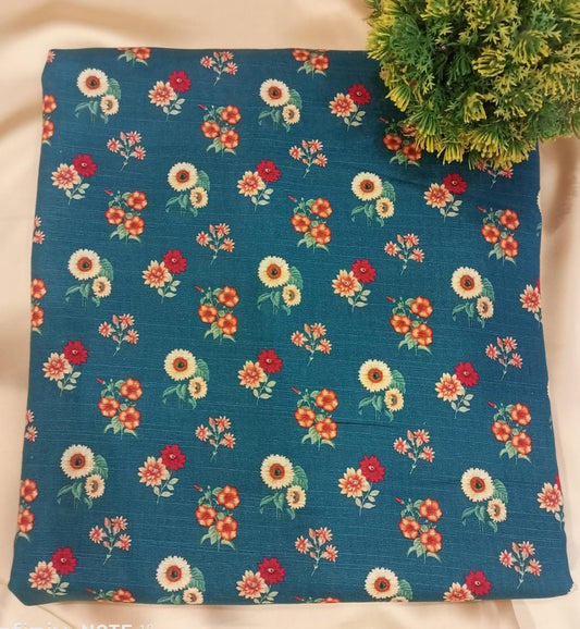 Printed Khaddar Casual Dress - SUNNY Embroidery Creations