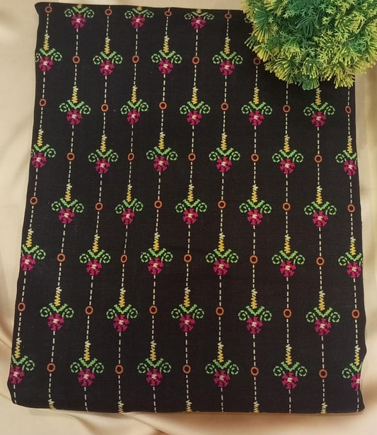 Printed Khaddar Casual Dress - SUNNY Embroidery Creations