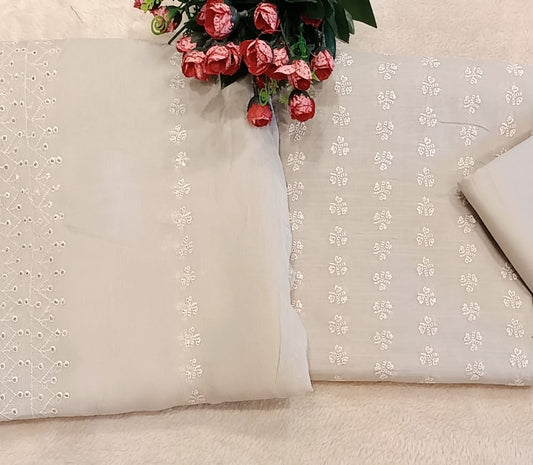 Chikan Kari Lawn Dress