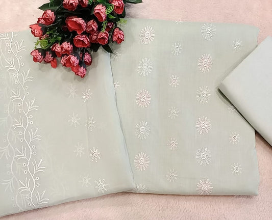 Chikan Kari Lawn Dress