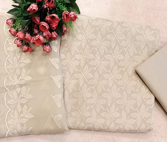 Chikan Kari Lawn Dress