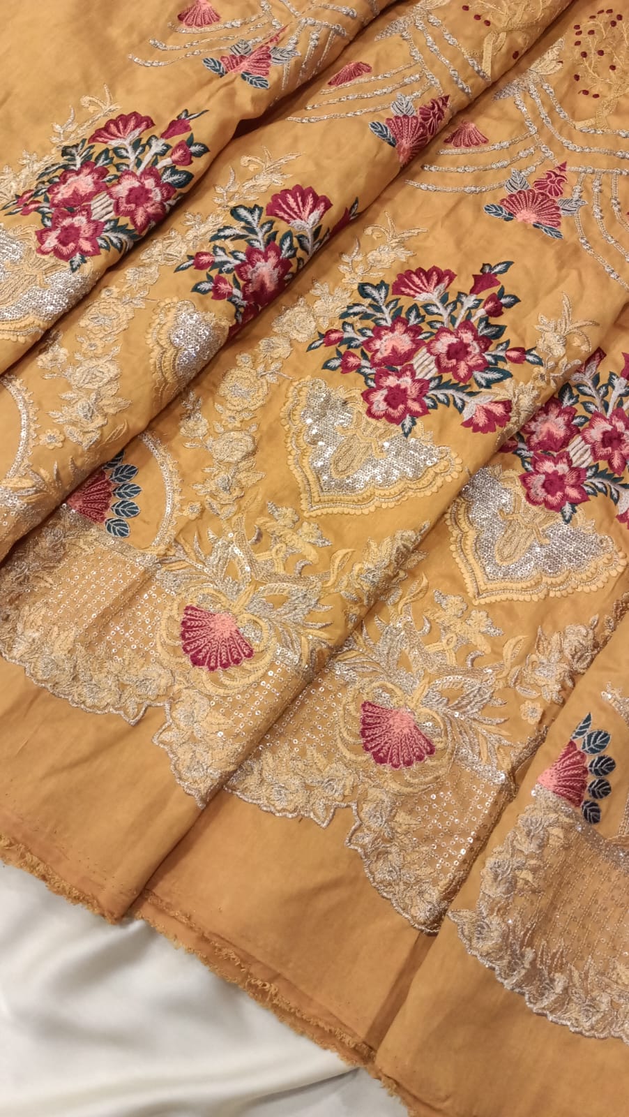 Embroidered Skirt Panels