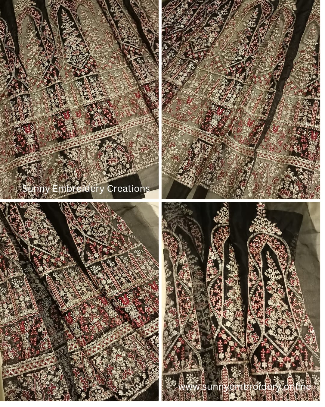 Embroidered Skirt Panels