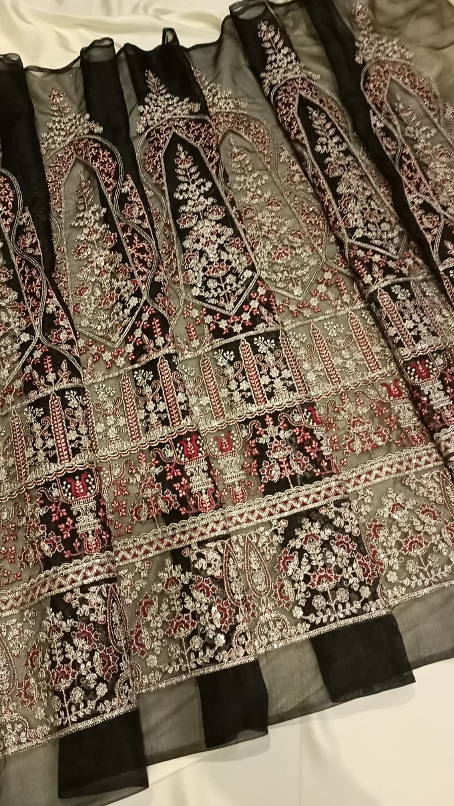 Embroidered Skirt Panels