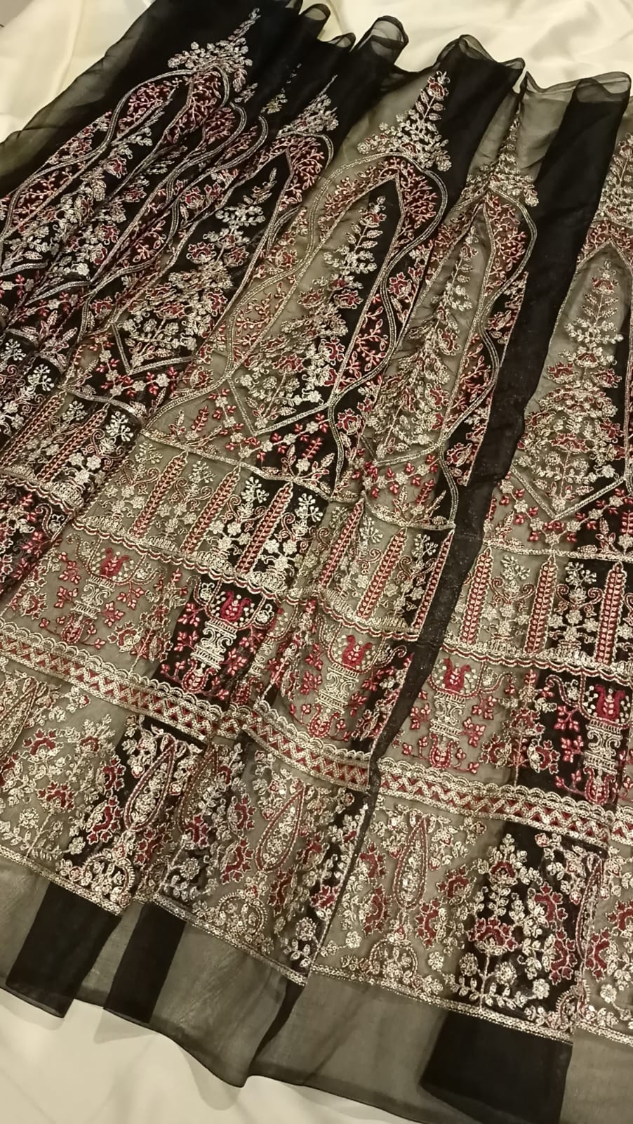 Embroidered Skirt Panels