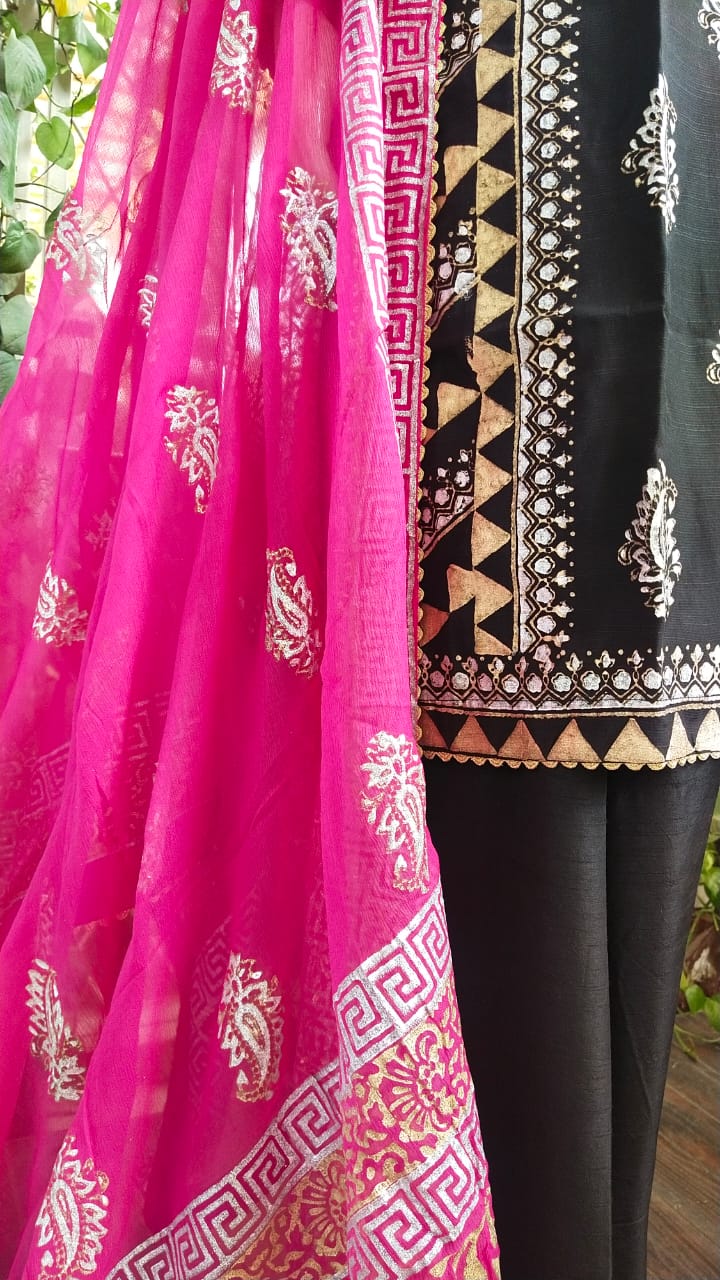 Unique Block Printed  Dress,Made With Love
