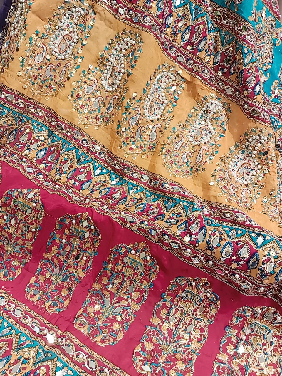 Aaina Embroidery Dupatta - SUNNY Embroidery Creations