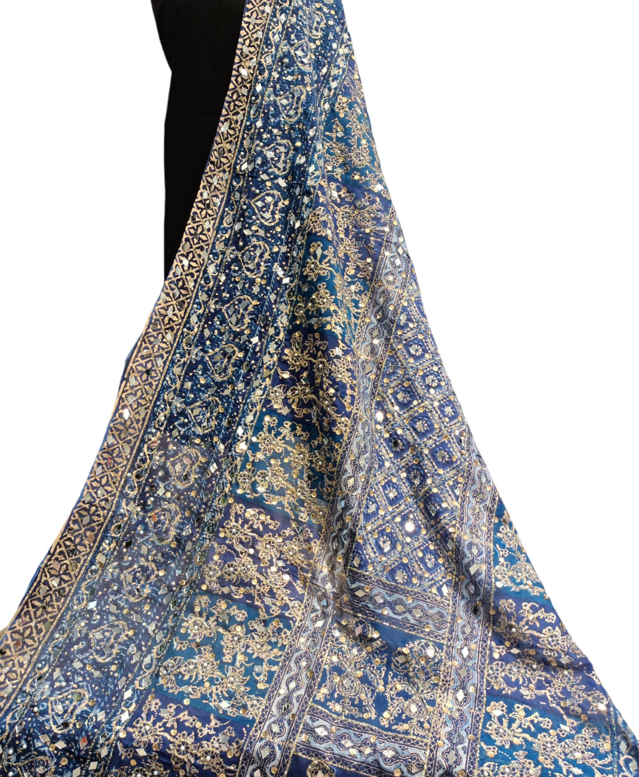 Aaina Embroidered Dupatta - SUNNY Embroidery Creations