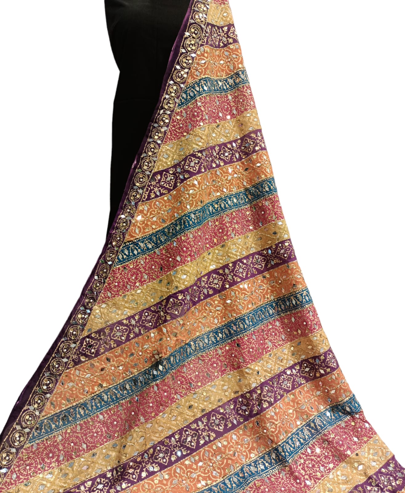 Aaina Embroidered Dupatta - SUNNY Embroidery Creations