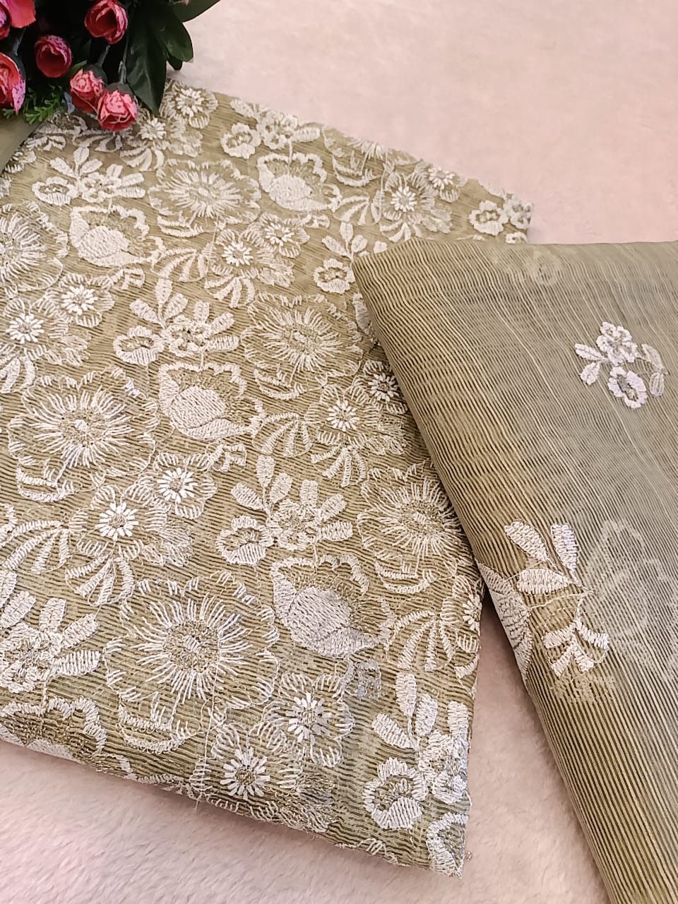 Cotton Net Party Wear - SUNNY Embroidery Creations