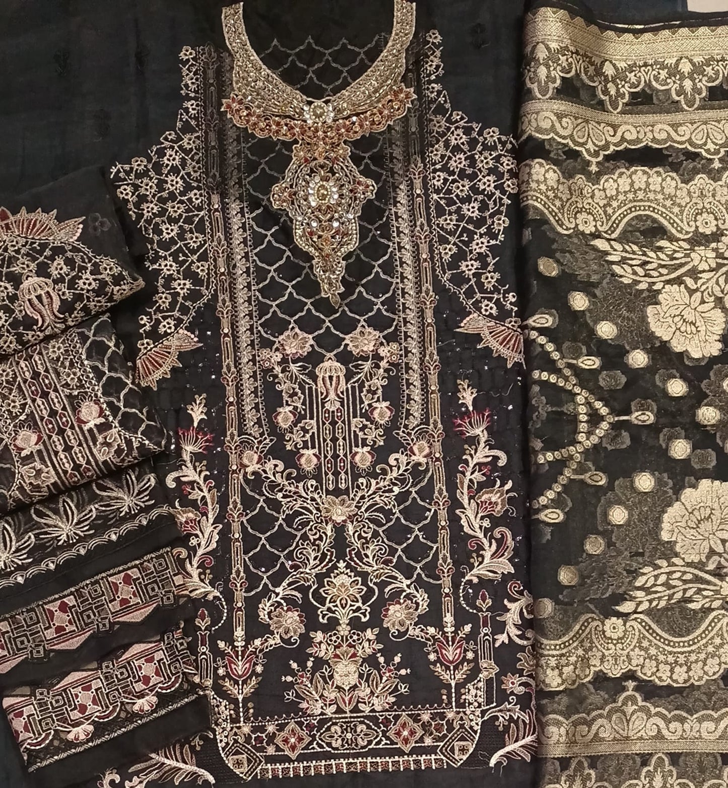 Luxury Party Wear Dress - SUNNY Embroidery Creations