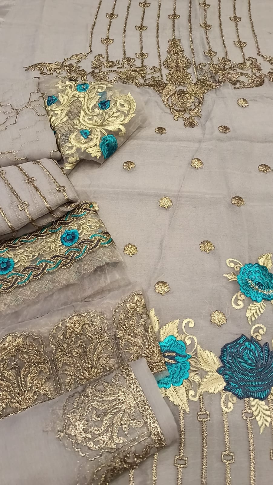 Luxury Party Wear Dress - SUNNY Embroidery Creations