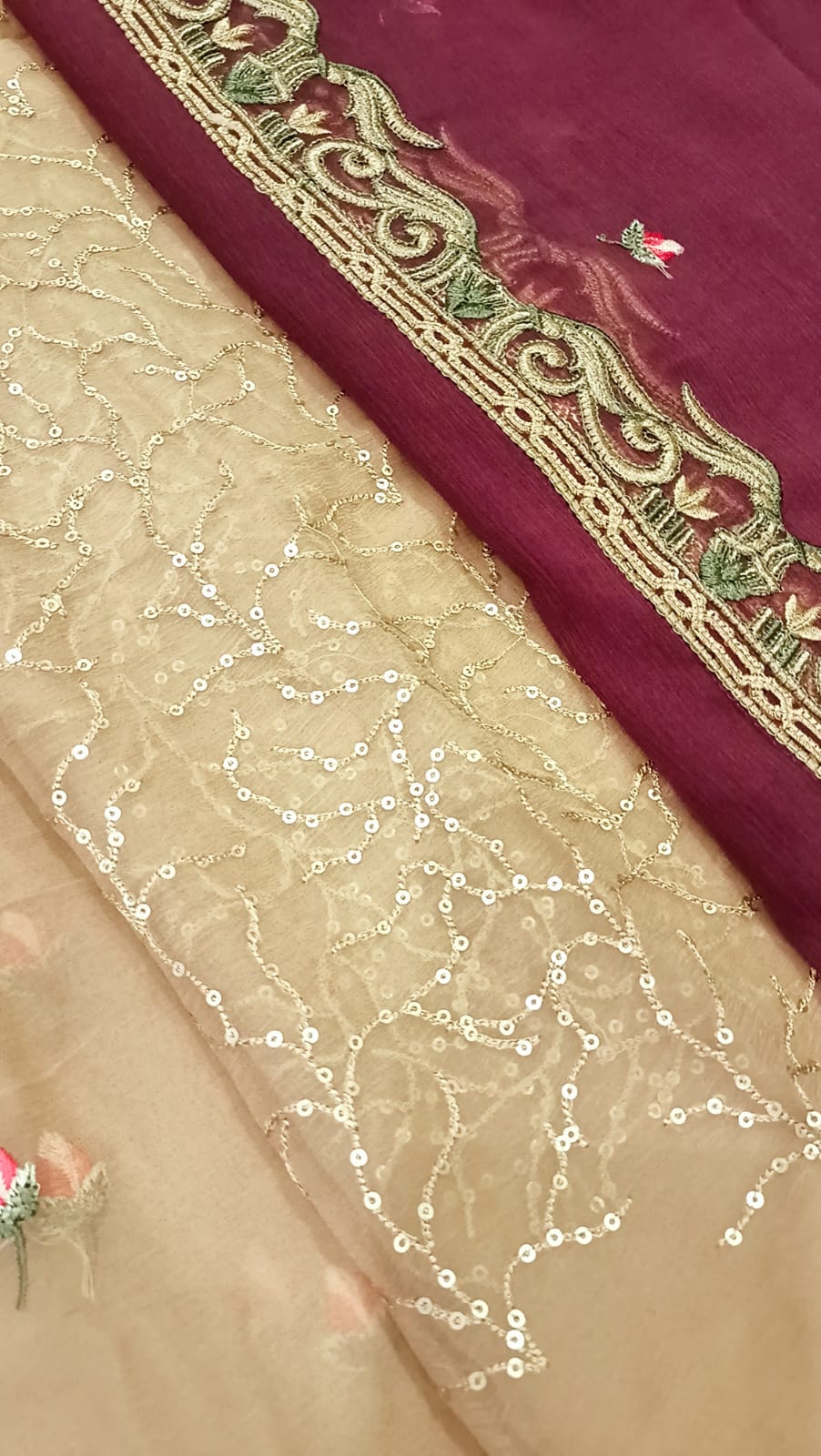 Luxury Party Wear Dress - SUNNY Embroidery Creations