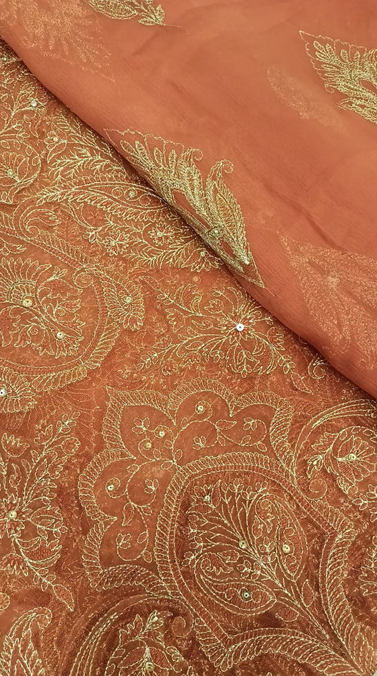 Earthy Oasis Party Wear - SUNNY Embroidery Creations