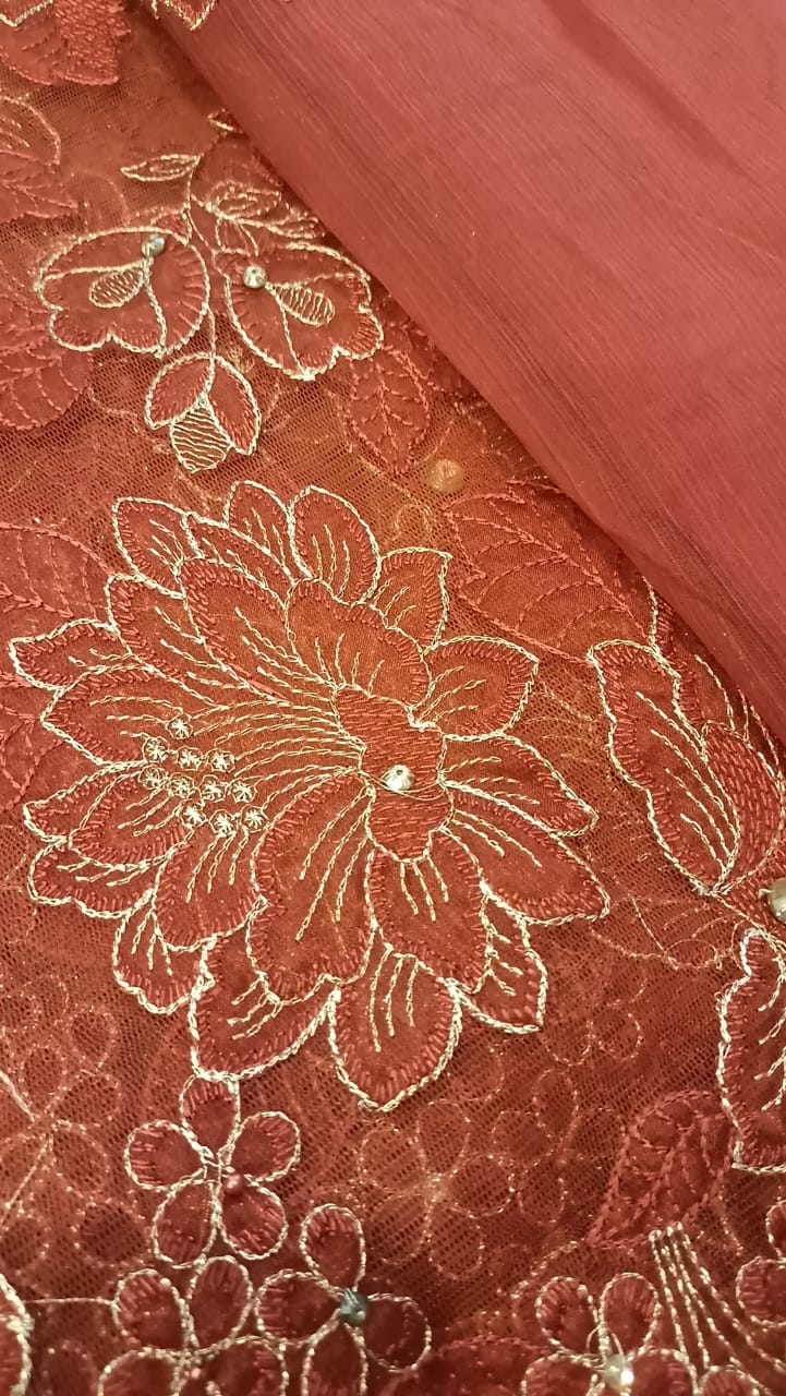Rustic Elegance Party Wear - SUNNY Embroidery Creations