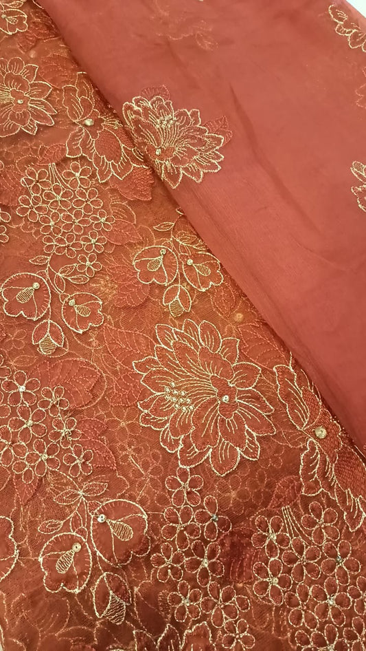 Rustic Elegance Party Wear - SUNNY Embroidery Creations
