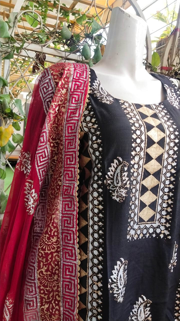 Unique Block Printed  Dress,Made With Love