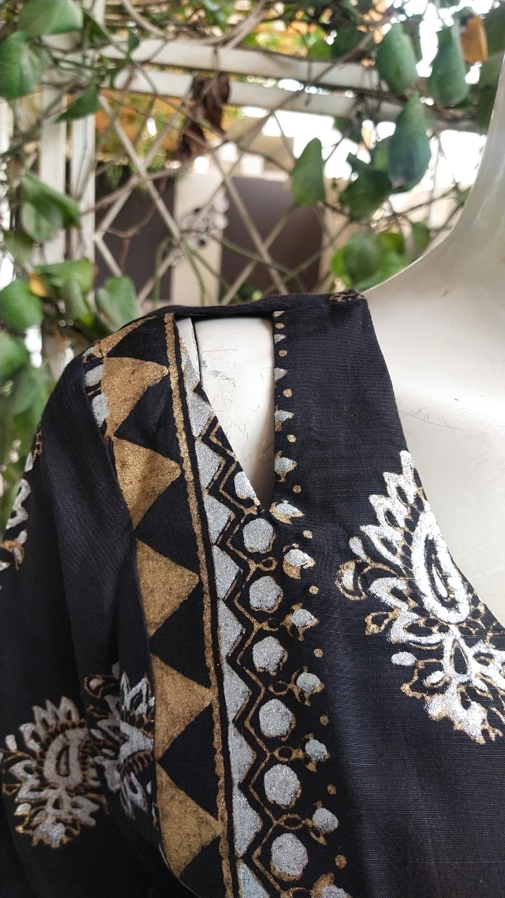 Unique Block Printed  Dress,Made With Love