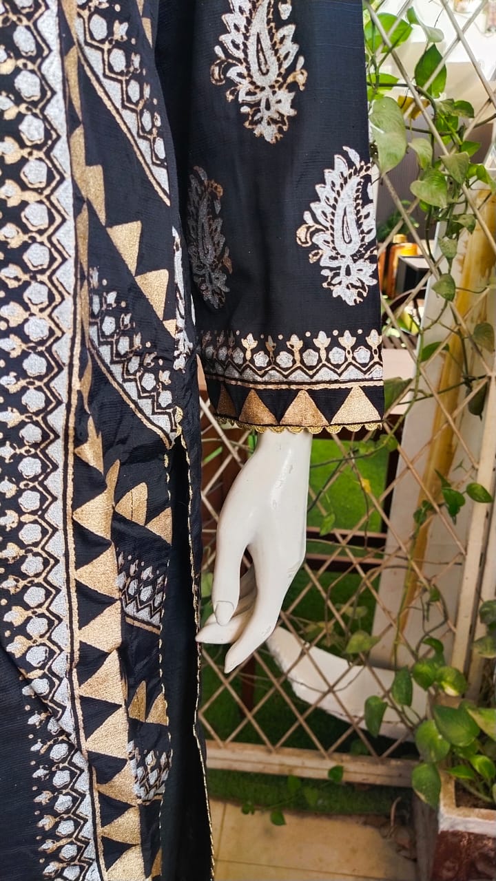 Unique Block Printed  Dress,Made With Love